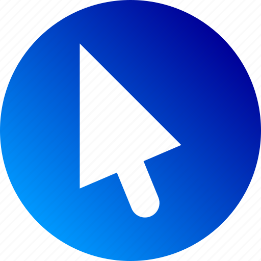 Arrow, click, cursor, gradient, interact, mouse, pointer icon - Download on Iconfinder