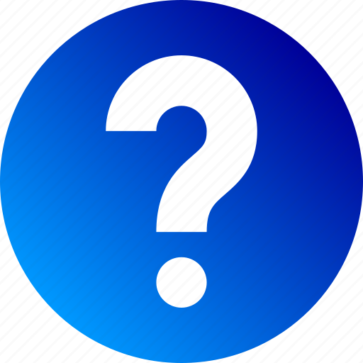 Ask, doubt, faq, gradient, help, question mark icon - Download on Iconfinder