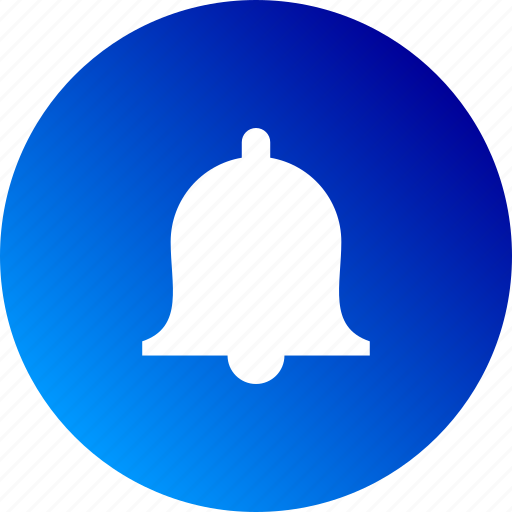 Alarm, alert, bell, gradient, notification, ring icon - Download on Iconfinder