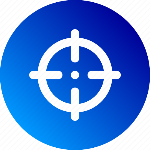 Crosshair, gradient, shoot, shooting, shot, sniper, target icon - Download on Iconfinder