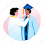 graduation, gown, attire, uniform, convocation, commencement 