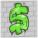 dollar, sign, symbol, graffiti, money, financial, payment