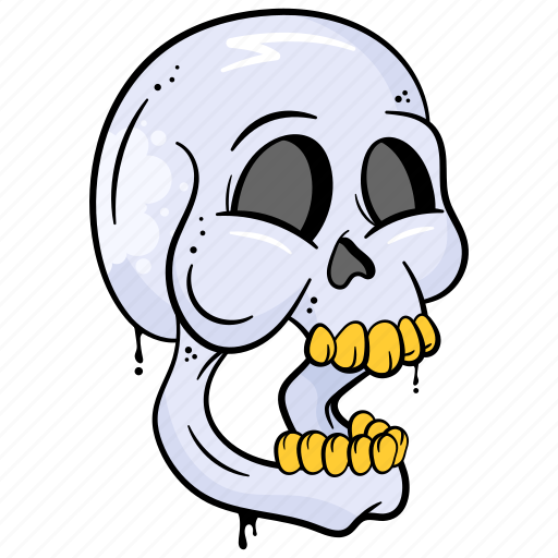 Skull, head, devil, demon, skeleton, scary, cartoon icon - Download on Iconfinder