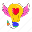valentine idea, heart light, angel love, heart bulb, lobe idea 
