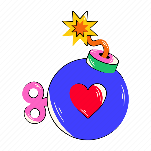 Bomb, explosive bomb, explosive weapon, toy bomb, weapon sticker - Download on Iconfinder