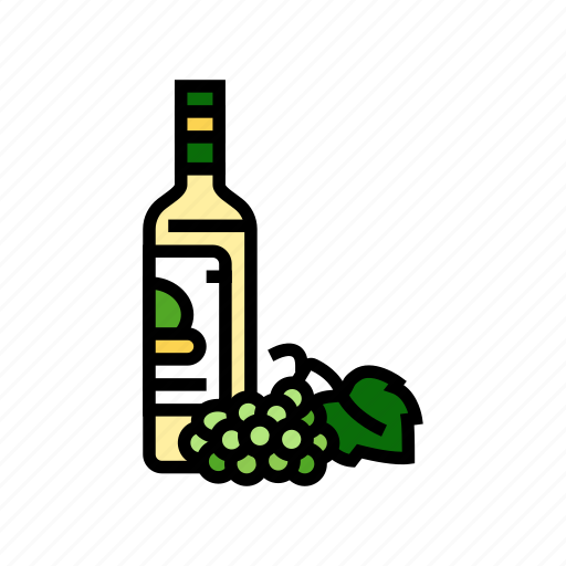 Wine, white, grapes, bottle, grape, bunch icon - Download on Iconfinder