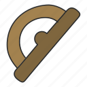 protractor, geometry tool, geometry equipment, stationery, scale