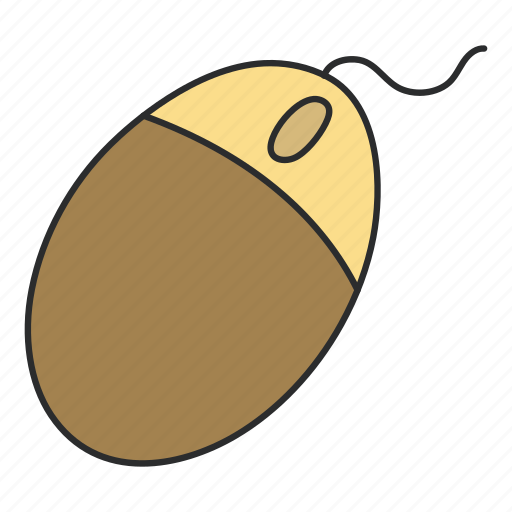 Mouse, computer accessory, wired mouse, computer equipment, computer instrument icon - Download on Iconfinder