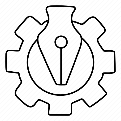 Writing management, writing setting, writing development, design management, design development icon - Download on Iconfinder