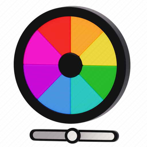 Wheel, colorwheel, tool, creative, business, shape 3D illustration - Download on Iconfinder