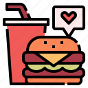 fast, restaurant, burger, drink, junk, food