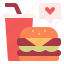 fast, restaurant, burger, drink, junk, food 