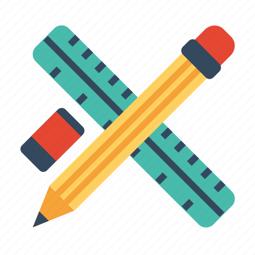 Drawing, design, graphic, pencil, tool, ruler, eraser icon - Download on Iconfinder