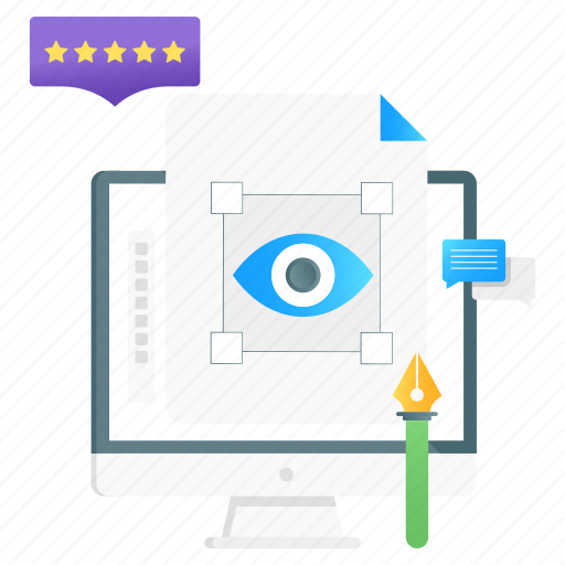Design review, design monitoring, design overview, project review, design tool icon - Download on Iconfinder