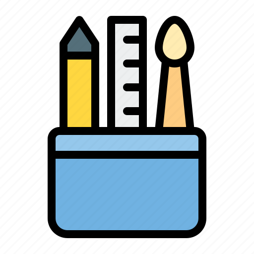 Graphicdesign, pencil, case, pen, write icon - Download on Iconfinder