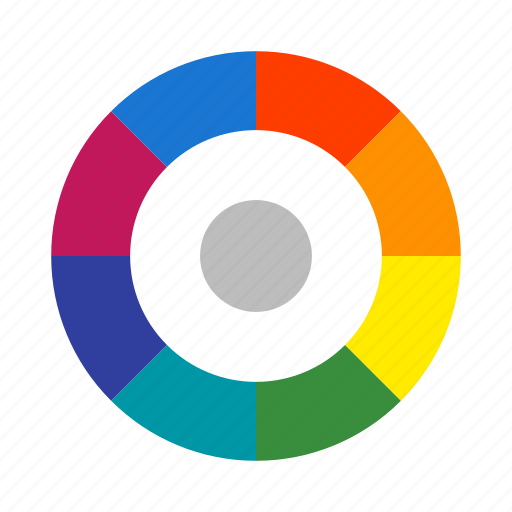 Color wheel, choose, variety, multi color, painting icon - Download on Iconfinder