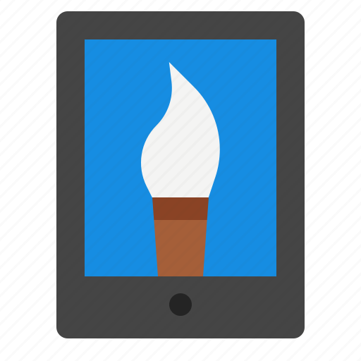 Tablet, tool, bursh icon - Download on Iconfinder