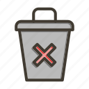 delete, bin, garbage, trash, remove