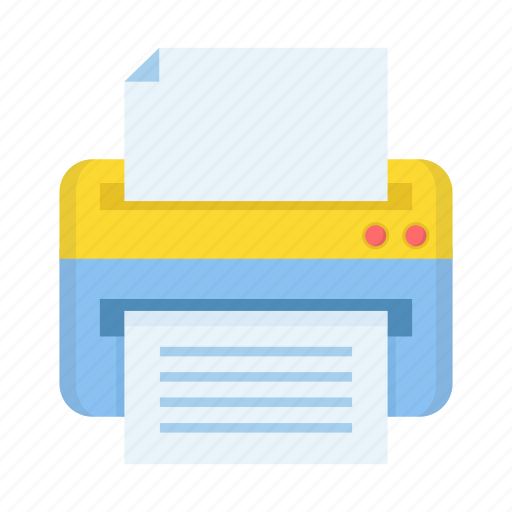 Document, fax, office, paper, print, printer, printing machine icon - Download on Iconfinder
