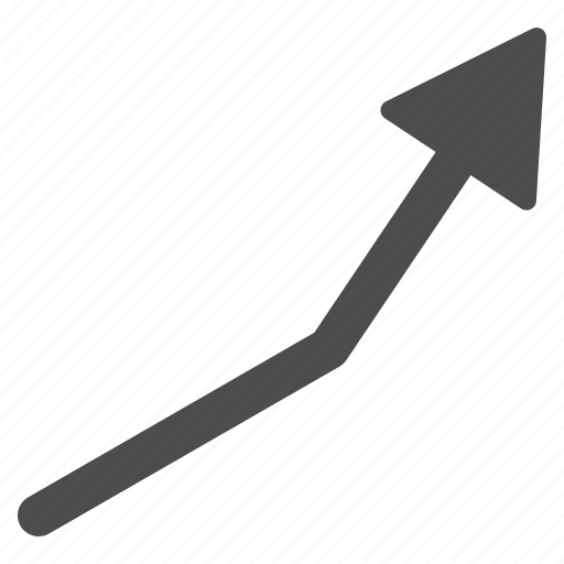 Arrow, business, chart, grow, growth, positive trend, success icon - Download on Iconfinder