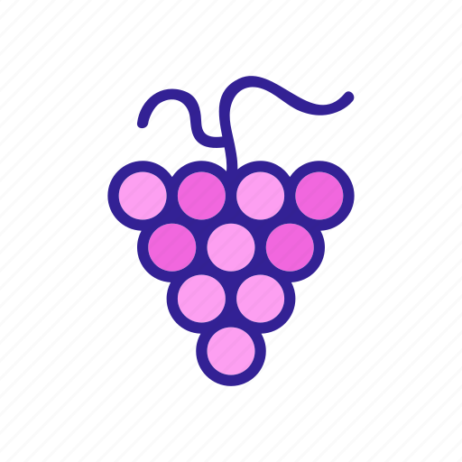 Berry, contour, fruit, grape, greek, leaf, wine icon - Download on Iconfinder