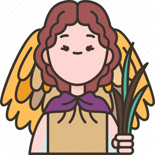 Iris, rainbow, messenger, wings, angle icon - Download on Iconfinder