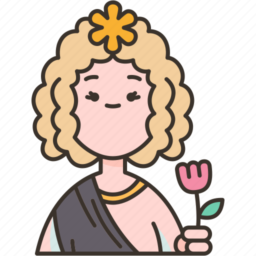 Persephone, underworld, goddess, flower, mythology icon - Download on Iconfinder