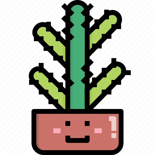 Cacti, cactus, desert, euphorbia, nature, pot, summer icon - Download on Iconfinder