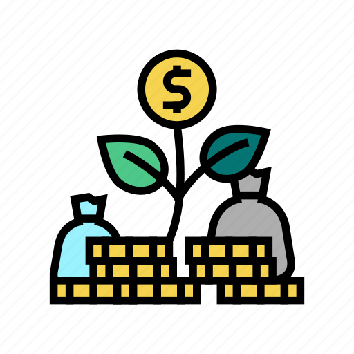 Money, flower, green, economy, industry, energy icon - Download on Iconfinder
