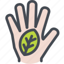 ecology, environmental conservation, farming, green, hand, leaf, startup