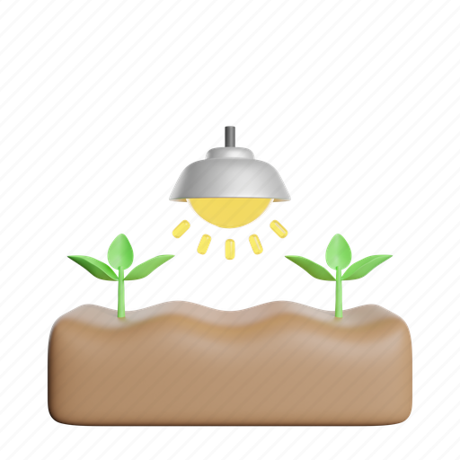 Light, farm, seed, plant 3D illustration - Download on Iconfinder