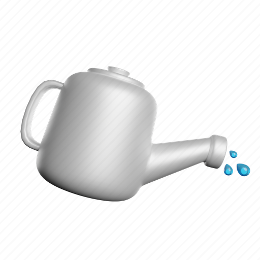 Watering, watering can, plant, gardening 3D illustration - Download on Iconfinder