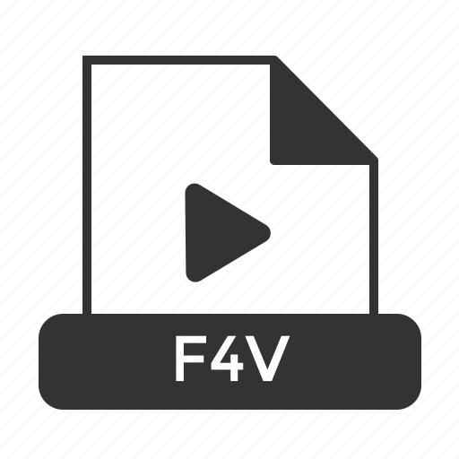 F4v, file, format icon - Download on Iconfinder