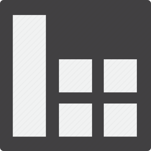 Content, footer, grid, left, sidebar icon - Download on Iconfinder