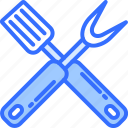 spatula, fork, bbq, barbecue, cooking, food