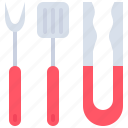 fork, tongs, spatula, bbq, barbecue, cooking, food