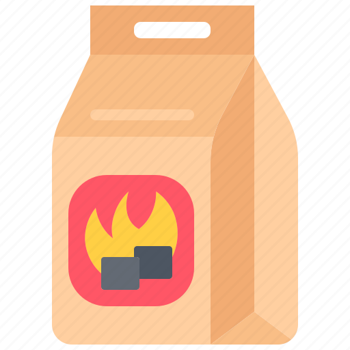 Bag, coal, fire, bbq, barbecue, cooking, food icon - Download on Iconfinder
