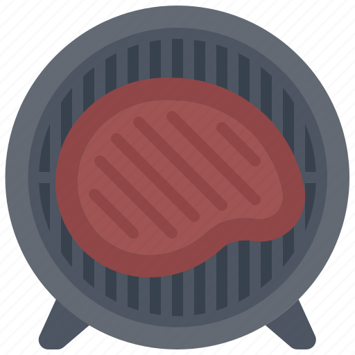 Grill, steak, meat, bbq, barbecue, cooking, food icon - Download on Iconfinder
