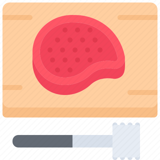 Hammer, steak, meat, bbq, barbecue, cooking, food icon - Download on Iconfinder