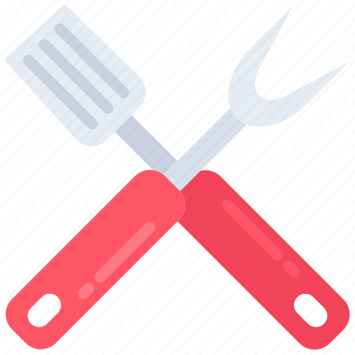 Spatula, fork, bbq, barbecue, cooking, food icon - Download on Iconfinder