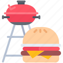 burger, cheeseburger, grill, bbq, barbecue, cooking, food