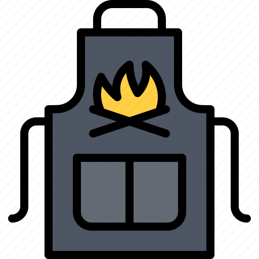 Apron, fire, bonfire, bbq, barbecue, cooking, food icon - Download on Iconfinder