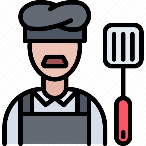 Chef, man, spatula, bbq, barbecue, cooking, food icon - Download on Iconfinder