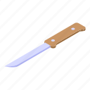 bbq, knife, isometric, butcher 
