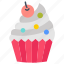 cupcake, cake, kids, favorite, candy, bakery, item, food, baking 