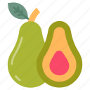 avocado, pear, fruit, fig, guava, jackfruit