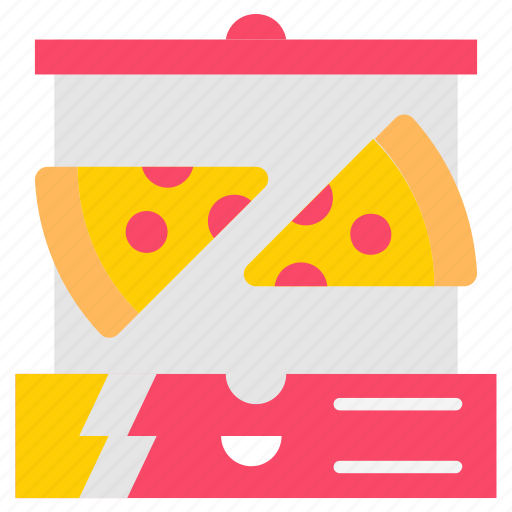 Pizza, fast, food, slices, boxes, home, delivery icon - Download on Iconfinder