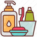toiletries, toilet, articles, cosmetics, hygiene, items, care, products