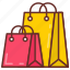 shopping, bag, parcels, bags, paper, tote, reusables 