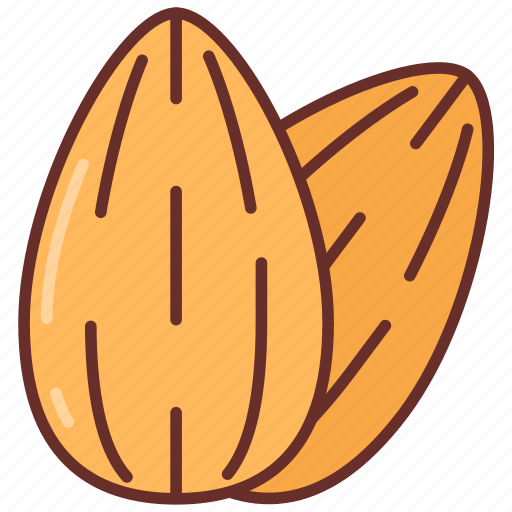 Almond, nut, sweet, superfood, healthy, food icon - Download on Iconfinder